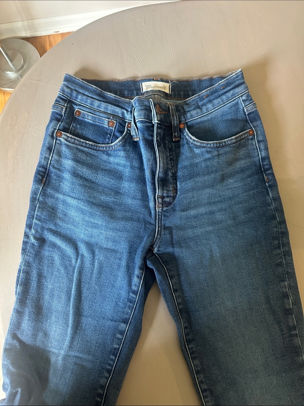 Madewell High-Rise Skinny Jeans in Medium Blue Wash